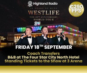 Join Highland Radio for Westlife – 25 Years of Hits